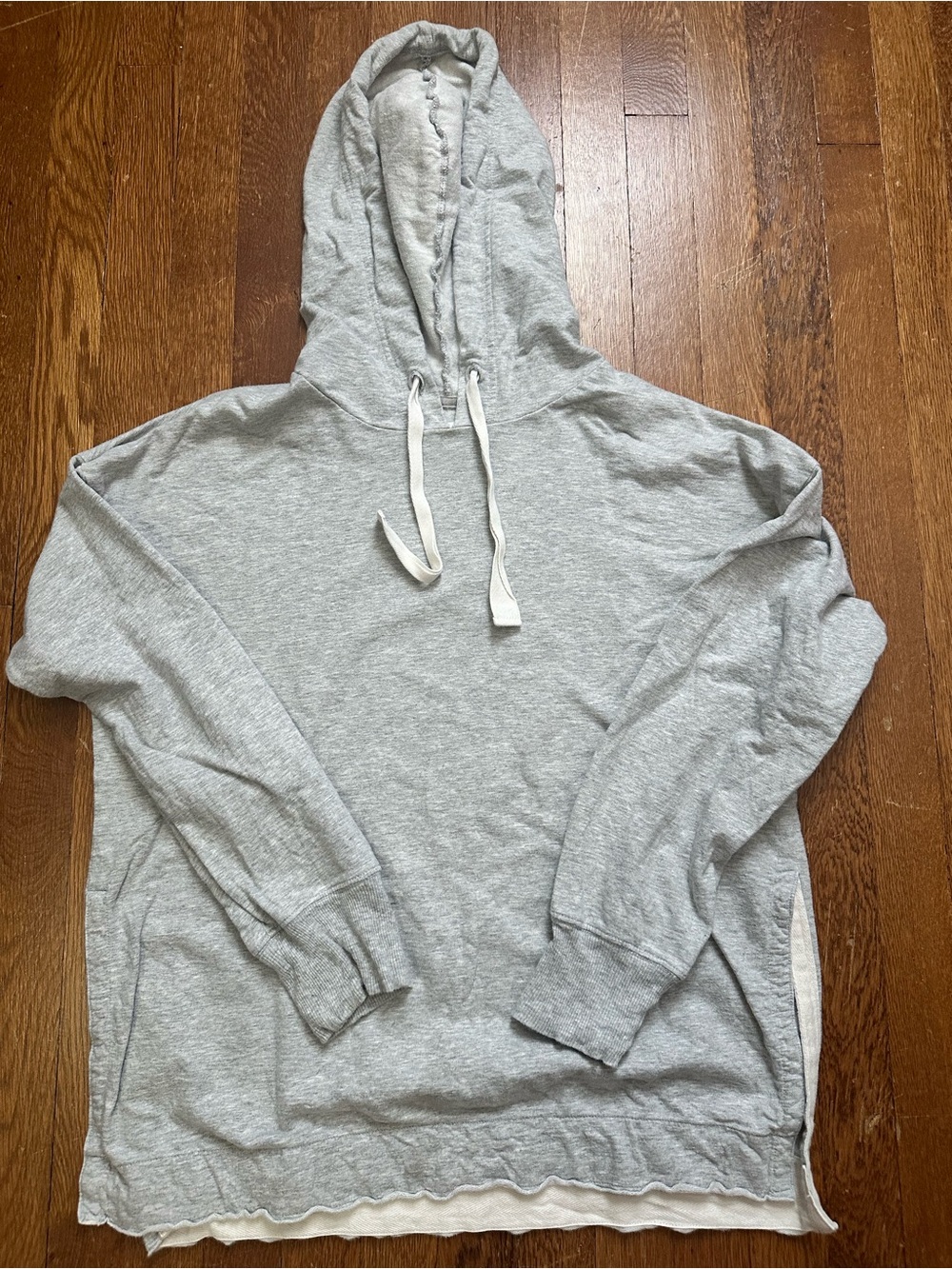 Light Gray Women's Hooded Pullover Sweatshirt